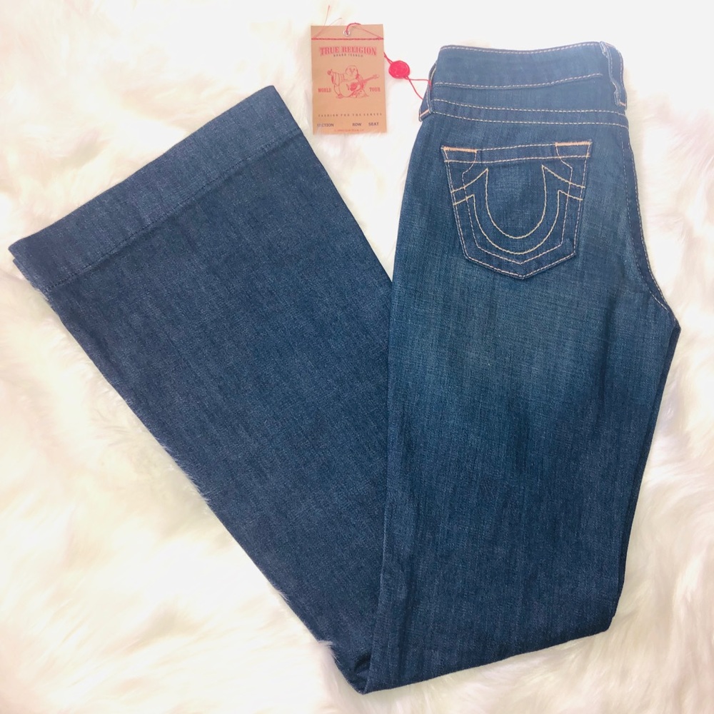 New with tags True Religion wide leg jeans.
